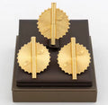 Parure ethnique : boucles d'oreilles + bagues