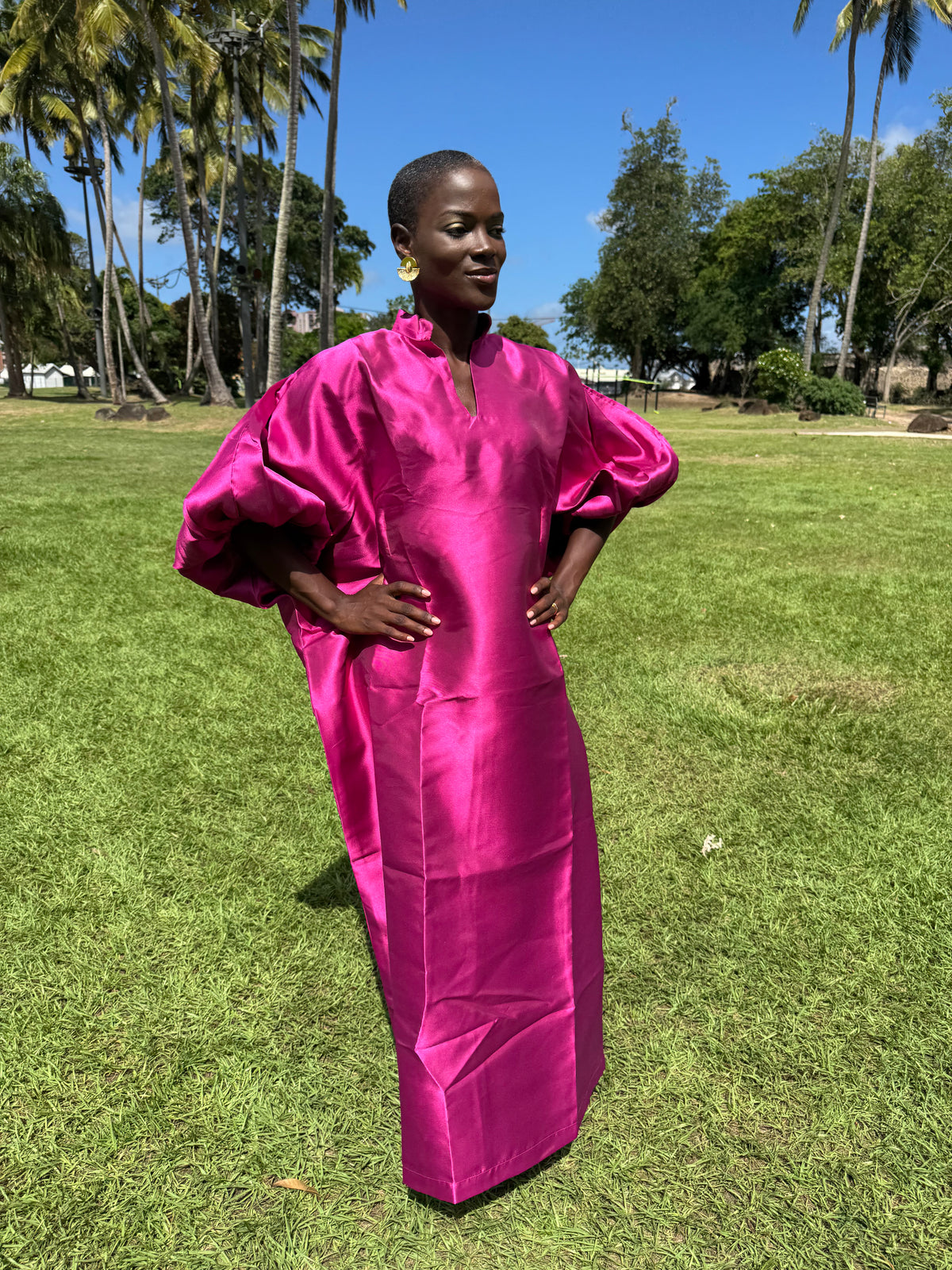 Kaftan Queen K'ty - rose fuschia