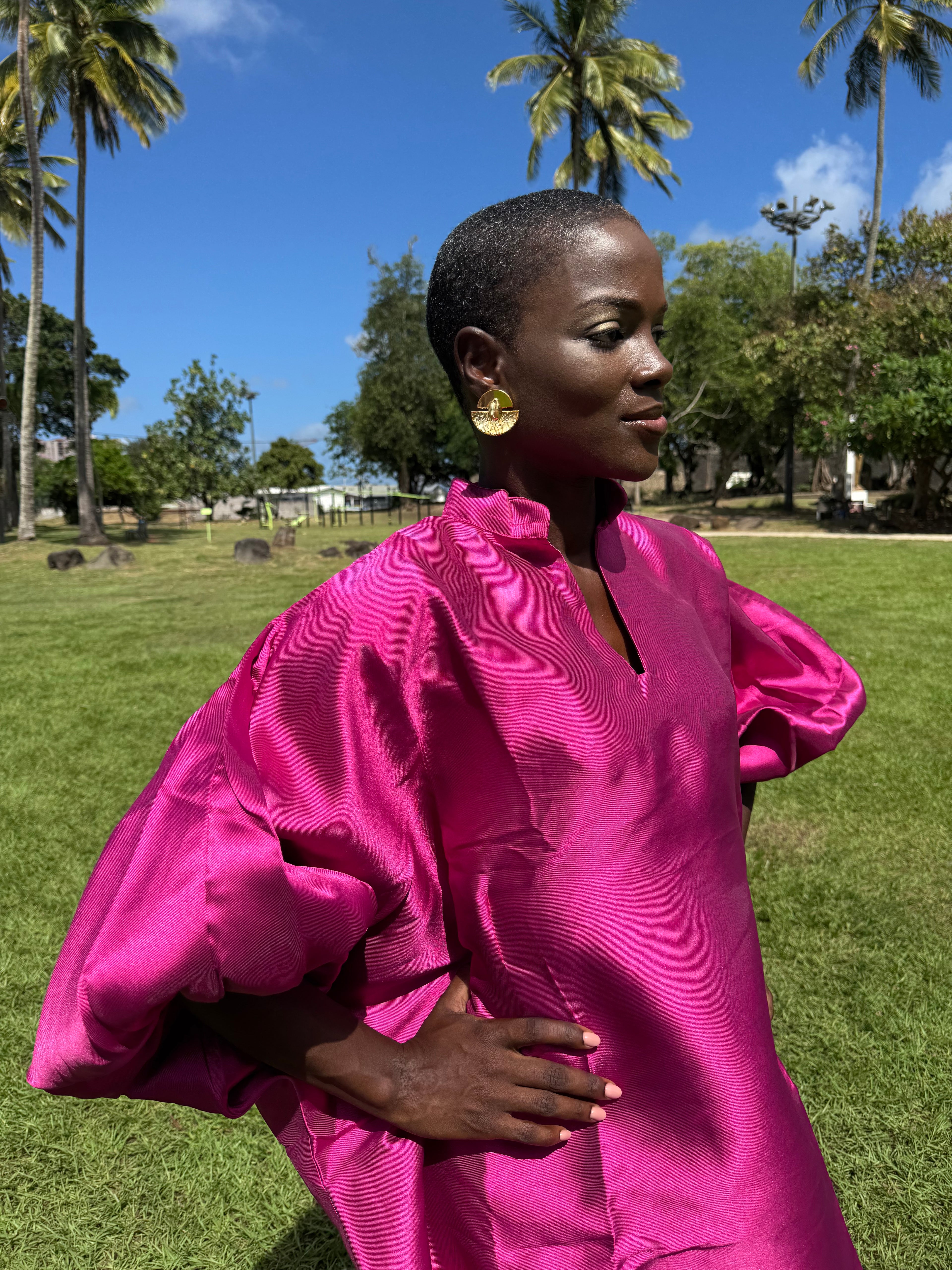 Kaftan Queen K'ty - rose fuschia