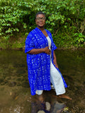 Kimono mi-long - Bleu
